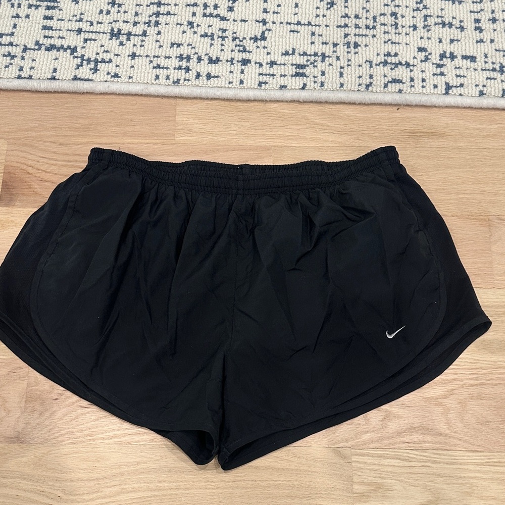 Nike Black Women's Athletic Running Shorts with Swoosh